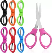 6 PCS Folding Scissors - Portable, Mini, Travel Safety, Foldable, Small Scissors