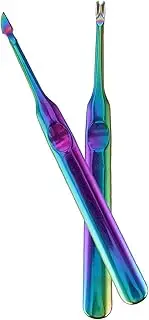 FRCOLOR Stainless Steel Dead Leather Fork Knife Set Cuticle Pusher Trimmer Tool