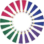 ULDIGI Hand-Knitted Tassel Earrings Decorative Pendants Stylish Bag Accessories Random Color
