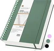MUAHLIUB Spiral Notebook Journal College Ruled 8.5''x 11'', 360 Pages Lined Thick Journals for Women Men, A4 Large Spiral Notebooks with 100GSM Paper, Spiral Journaling for Writing Work, School Green