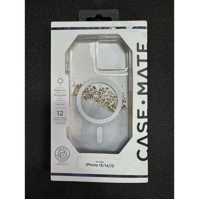 New Case-Mate Apple iPhone 15/14/13 Case with MagSafe - Karat Marble