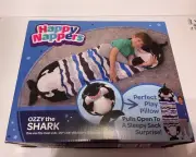 Happy Nappers Ozzy the Shark Play Pillow Sleeping Bag Sack, 20" x 54" NEW!
