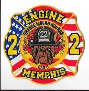 Memphis Fire Department, Tennessee Engine 22/Battalion 6 Patch V1