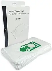 Hygieia 10 x Synthetic Cloth Vacuum Bags for Numatic Charles, Henry, George, James and More
