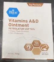 Medpride A&D Ointment Skin Protectant Box of 144 Foil Packet 5g