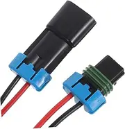 FUNOMOCYA 2pcs Automotive Electrical Connector Plug Kit Male Female Two Pin Wire Connectors for Car Truck Motorcycle Applications Durable Construction