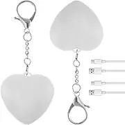 2Pcs Purse Glow Heart Light, LED Automatic Sensor Glowing Purse LED Lamps, Touch Activated Handbags Light, Mini Handbags Lamp for Purse Women Girls (Heart)