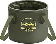 SAVOSWEET Foldable Camping Washing Up Bowl, 10 L, Outdoor Folding Bucket Made of Tarpaulin Fabric, Multifunctional Foldable Bucket, Lightweight Washing Bowl for Fishing, Camping, Hiking & Car Washing,
