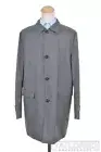 NWT - HUGO BOSS Dylan2 Solid Gray Blue Reversible Mens Jacket Trench Coat - 46 R