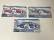 Swimgear Youth Cool Goggles Swim Anti-Fog & UVA Adjustable Strap PC Lens - New