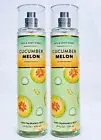 2 Bath & Body Works CUCUMBER MELON Fragrance Mist Body Spray 8 oz