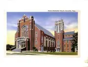Knoxville Tennessee Central Methodist Church PostCard Large Color REPRINT 1