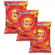 Lay's Bolsaza ADOBADAS Potato Chips Flavor Snacks Spicy Smoky 7 oz (3 Bags)