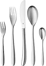 WMF Silk Cromargan Cutlery Set for 12 People, Silver, 60-Piece