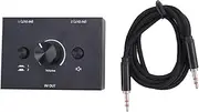 Daiilg 3.5mm Stereo Audio Switch Plastic 2 in 1 Out Audio Switcher Passive Speaker Headphone Manual Selector Splitter Box Audio Sharing