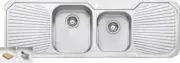 Oliveri Petite 1 & 3/4 Bowl Inset Sink With Double Drainer PE341