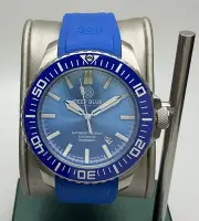 Deep Blue Daynight Patriot Blue Ceramic Bezel Watch Tritium Tubes! -NEW-