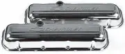 Proform 141 114 Bbc Chrome Bowtie Valve Cover Short With Baffle