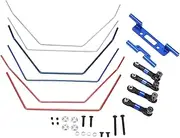 Oumefar RC 1/10 Car Stabiliser Kit Front and Rear, Three Options for Adjusting The Suspension, Upgrade Parts Made of Aluminium Alloy, and, #611