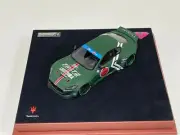 1/43 AB Models Maserati Granturismo Liberty walk Green Custom Leather Base.
