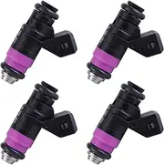 Pack of 4 8200505191 Injectors Compatible with Ren-Ault Clio Lag-UNA Megane Scenic 1.4 1.6 Fuel Injector Nozzle for Clio 3 Fluence Grand Scenic FI1200 31101 8200132259, 822491439