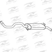 Redback Mufflers Bolt-On to suit Seat CordoBA RM - M1104