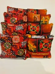 8 Cornhole Fire Department Fireman Bags Corn Hole Fire Fighter Maltese Cross