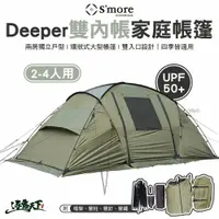 在飛比找樂天市場購物網優惠-S'more Deeper 雙內帳家庭帳篷(2-4人用) 外