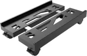 Adjustable Mobile CPU Stand, Ventilated Computer Tower Stand with 4 Caster Wheel
