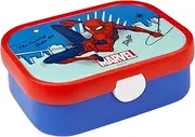 Mepal - Campus Lunch Box - Bento Lunch Box for Children - Lunch Box with Bento Compartment and Fork - Meal Prep Box with Clip Closure - BPA Free & Dishwasher Safe - 750 ml - Spiderman