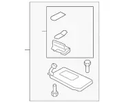 Genuine Sun-Visor Assembly R *NH220L* (Mirror) (Clear Gray) 83230-SJC-A11ZB