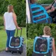 美國 Pet Gear 寵物拉桿車-多功能五合一大型手拉車 I-GO2(PG-1280)Traveler Plus Rolling Pet Carrier