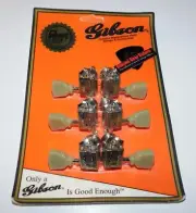Gibson Les Paul Tuner Set Kluson Deluxe Nickel Guitar Parts SG Tuners NOS 90s