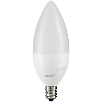 LED B11 Torpedo Chandelier Light 4.5W, 40W, 300LM, Candelabra E12, 4000K 1 Count