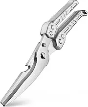 Poultry Shears, All Purpose Heavy Duty Kitchen Scissors For Food Turkey Meat Chicken Herbs, Cooking Scissors Kitchen Utensils, Kitchen Gadgets Silver
