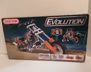Meccano Erector Evolution Chopper Motorbike Motorcycle 2 in 1 250 Parts New Toy