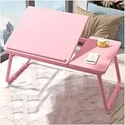 Adjustable Laptop Bed Desk,Cup Holder/Baffle Design/Folding Leg Portable Multifunctional Bed Tray Table,Writing Eating Bed Table Write