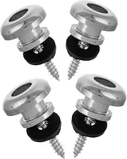 SUPVOX Replacement Kit for Guitar Acoustic/Electric Guitar Strap Locks 4 Pack Metal Strap Pins Locking Mechanism