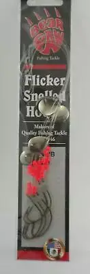 Bear Paw FNWB2/0 Flicker Spin Snell Rig with 2/0 Kahle Hook 6CT