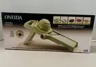 Oneida Mandoline Fruit Veggie Slicer New in Box Green-Lifetime Man. Warranty