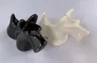 Scottie dog collectibles black and white salt and pepper shakers set.