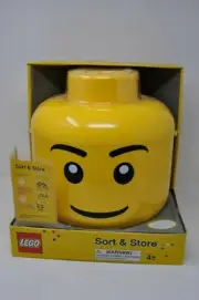 Original LEGO Sort & Store Big Head Yellow Storage Bin RETIRED New in Box RARE
