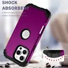 For iPhone 16 Pro Max 16 Plus 15 Pro Hybrid Shockproof Rugged Matte Phone Case