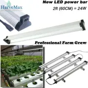 HARVEMAX LED Power Bar Vege Micro Green Farm Hydroponic Grow Light 2Ft 24W 6400K