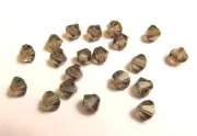 20 Pieces ~ SMOKEY TOPAZ ~ 5mm BICONE ~ SWAROVSKI CRYSTAL BEADS LOT
