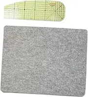 WeiLaiKeQi Heat Resistant Ironing Pad with Hot Iron Ruler for Sewing Tasks, Set D