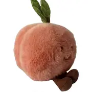 Peach Plush Doll Doll Ornaments Cartoon Cute Doll Doll Holiday Gift As Shown