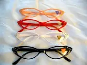 Women's Reading Glasses 1.25 ~ 3.00 Rhinestones Vintage Cat Eye Readers R454RS