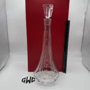 Baccarat Neptune Whiskey Decanter Clear Crystal RARE New In Box 2105784 Sealed