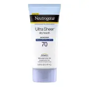 Neutrogena Ultra Sheer Broad Spectrum Sunscreen SPF 70, 147ml